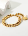 18K Gold-Plated Curb Chain Bracelet