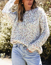 Twisted Confetti Boat Neck Sweater