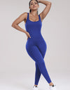 Wide Strap Sleeveless Active Jumpsuit