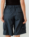 Le Lis Navy Cargo Bermuda Shorts