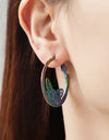 5-Pair Wholesale Multicolored Butterfly Huggie Earrings