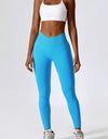 Slim Fit Wide Waistband Sports Leggings