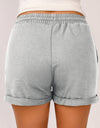 Drawstring Waist Cuffed Shorts