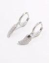 925 Sterling Silver Zircon Chili Shape Earrings