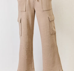 RISEN High Waist Cargo Wide Leg Pants
