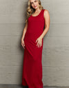 Plus Size Scoop Neck Maxi Tank Dress