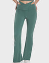 Tied Mid-Rise Waist Active Pants