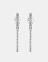 Moissanite 925 Sterling Silver Connected Earrings