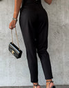 High Waist Wide Waistband Pants