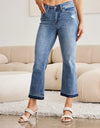 Judy Blue Full Size Release Hem Cropped Bootcut Jeans