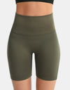 Pocketed High Waist Active Shorts