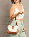 Adored Contrast Canvas Shoulder Bag