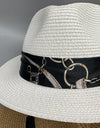 Short Brim Jute Cloth Hat