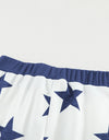 Star Print Drawstring Detail Joggers