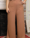 Plus Size Wide Leg Pants with Pockets