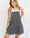 White Birch To The Park Full Size Overall Dress in Black