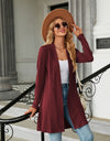 Long Sleeve Open Front Cardigan