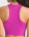 Racerback Cropped Sports Tank