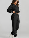 Quarter Zip Top and Drawstring Pants Active Set