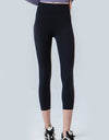 Wide Waistband Cropped Sports Leggings