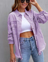 Distressed Drop Shoulder Denim Jacket