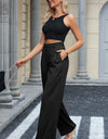 High Waist Wide Leg Pants