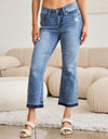 Judy Blue Full Size Release Hem Cropped Bootcut Jeans