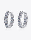 1.8 Carat Moissanite Hoop Earrings