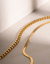 18K Gold-Plated Double Layered Necklace