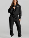 Quarter Zip Top and Drawstring Pants Active Set