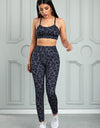 Leopard Cutout Sports Bra and Leggings Set