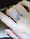 1 Carat Moissanite 925 Sterling Silver Ring