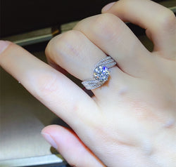 1 Carat Moissanite 925 Sterling Silver Ring