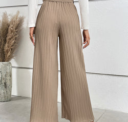 Tied Wide Leg Long Pants