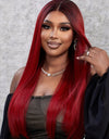 13*2" Lace Front Wigs Synthetic Straight 26" 150% Density