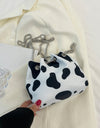 Animal Print Nylon Bucket Bag