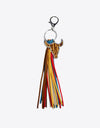 Rhinestone Bull Keychain with Tassel