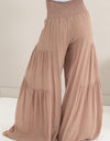 HYFVE Tie Front Ruched Tiered Pants