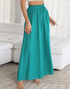 Drawstring Waist Wide Leg Pants