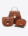 Nicole Lee USA Python 3-Piece Bag Set