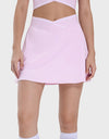 Pocketed Elastic Waist Active Skirt