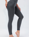 Breathable Wide Waistband Active Leggings with Pockets