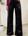 Buttoned High Waist Pants with Pockets