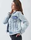 RISEN Button Up Washed Denim Jacket