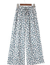 Leopard Drawstring Waist Culottes