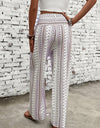 Printed Wide Leg Pants