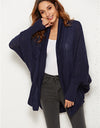 Open Front Batwing Sleeve Cardigan