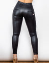 Matte PU Leather Long Pants