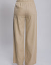 Love Tree Drawstring Wide Leg Pants with Pockets