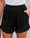 Elastic Waist Shorts with Pockets